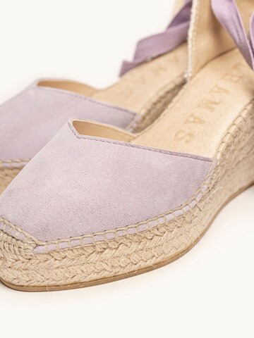 Alhamas - Sandalias 'Alpargata Cuña 8 cm' en lila