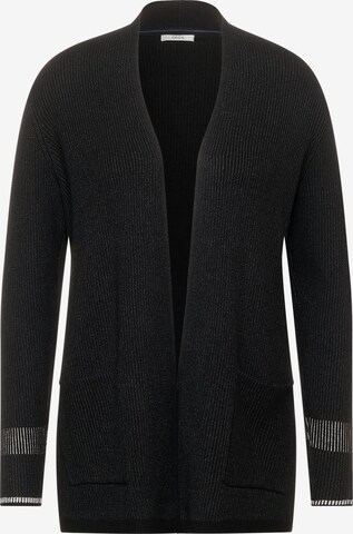 CECIL Knit Cardigan in Black: front