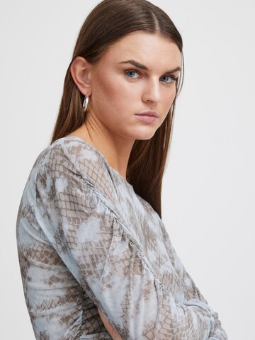 ICHI Shirt 'IH ISTA' in Braun