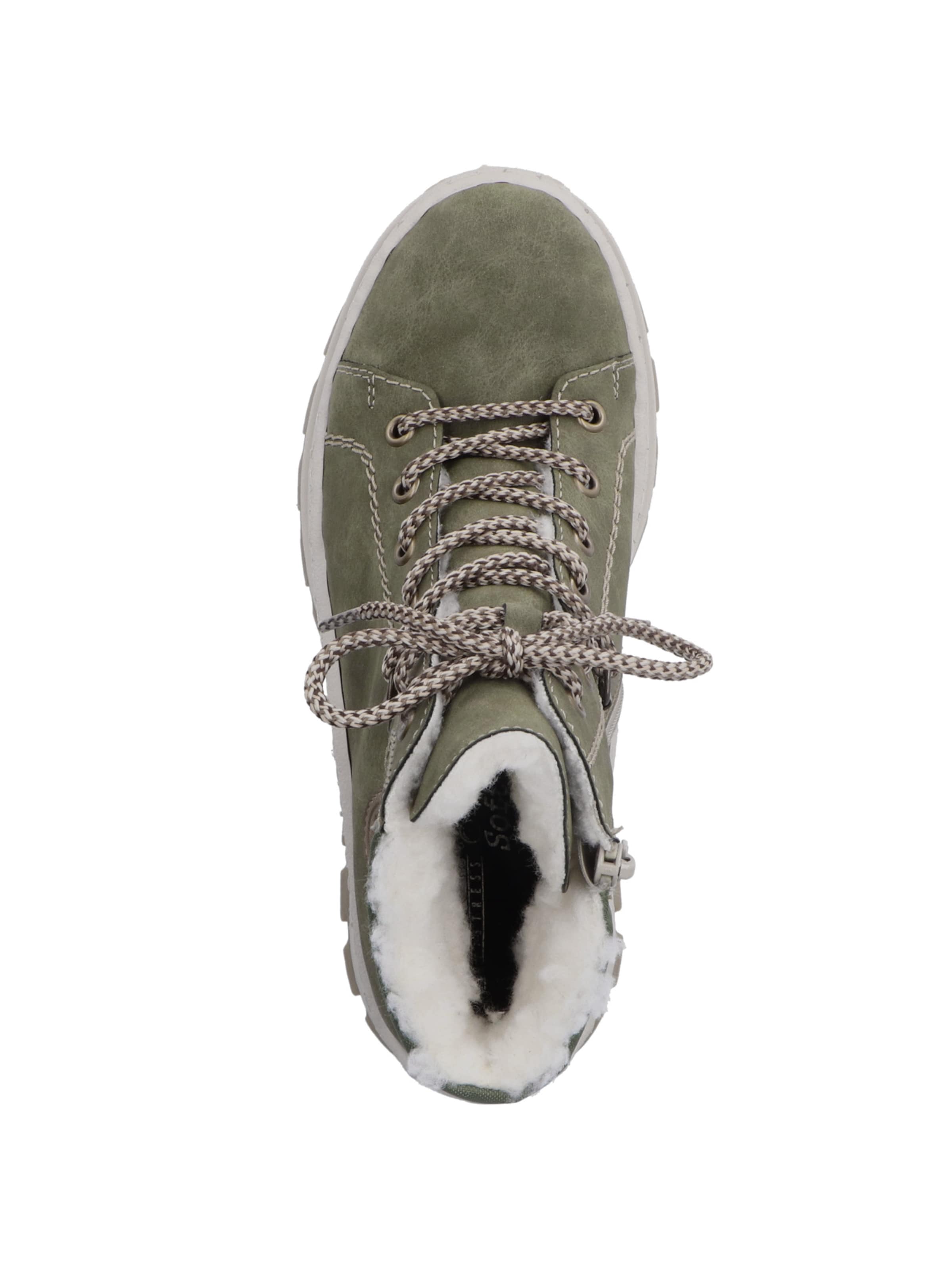 Rieker Schnürstiefelette in Grün