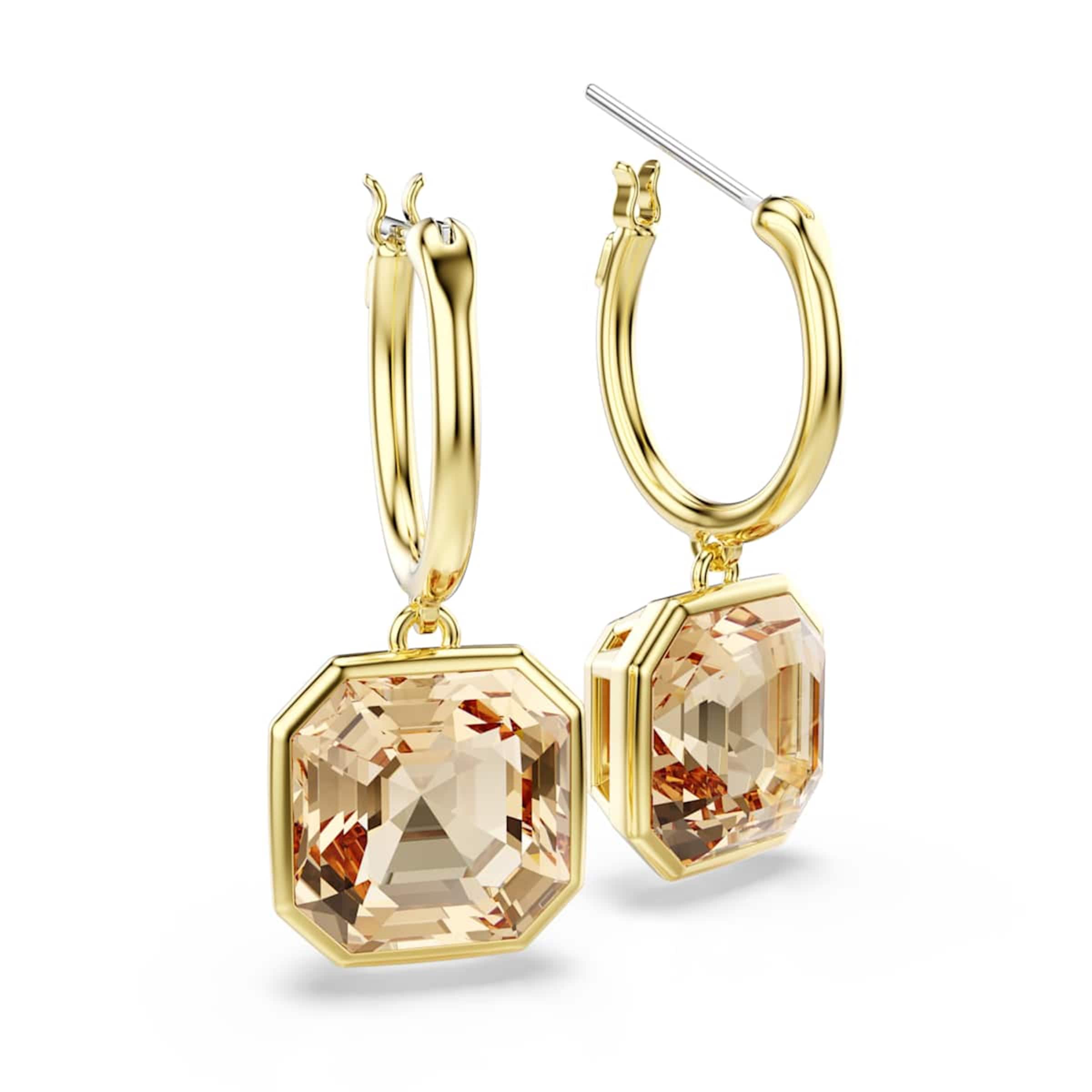 Boucles d'oreilles Swarovski en or