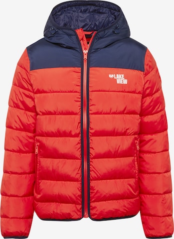 Lake View Between-season jacket 'Daniel' in Red: front