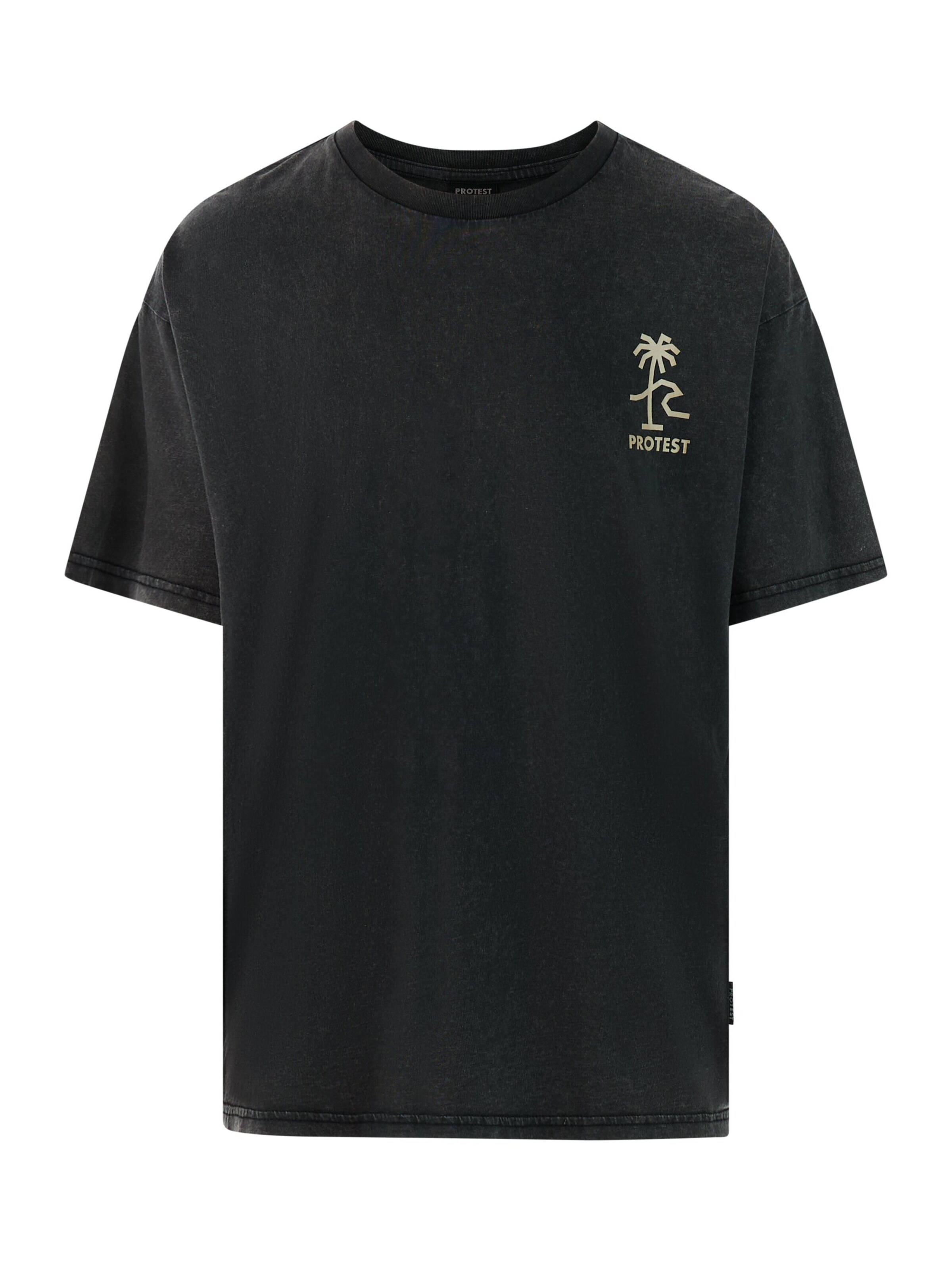 PROTEST Shirt 'PRTDenwick' in Zwart: voorkant