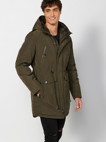 KOROSHI Winter parka in Green