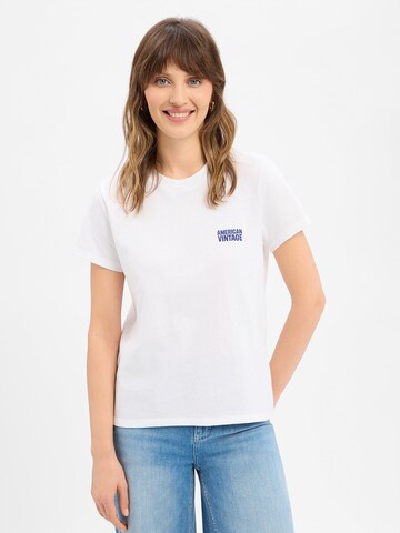 T-shirt ' Ykobow ' AMERICAN VINTAGE en blanc : devant