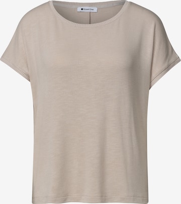 STREET ONE Shirt in Beige: Vorderseite