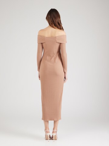 Closet London Dress in Brown