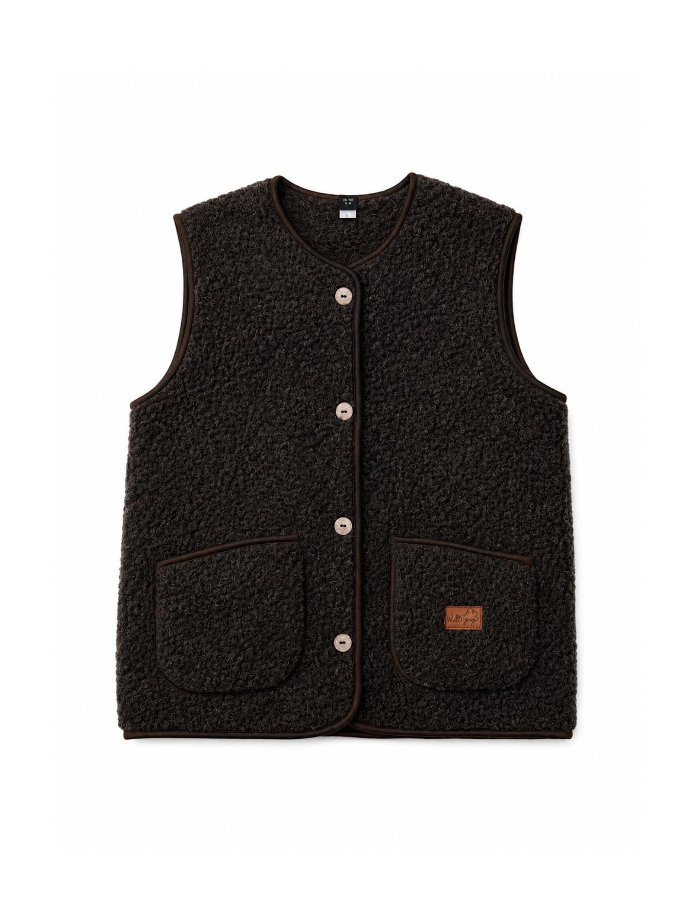 awoolco Vest 'Bellawe' in Brown: front