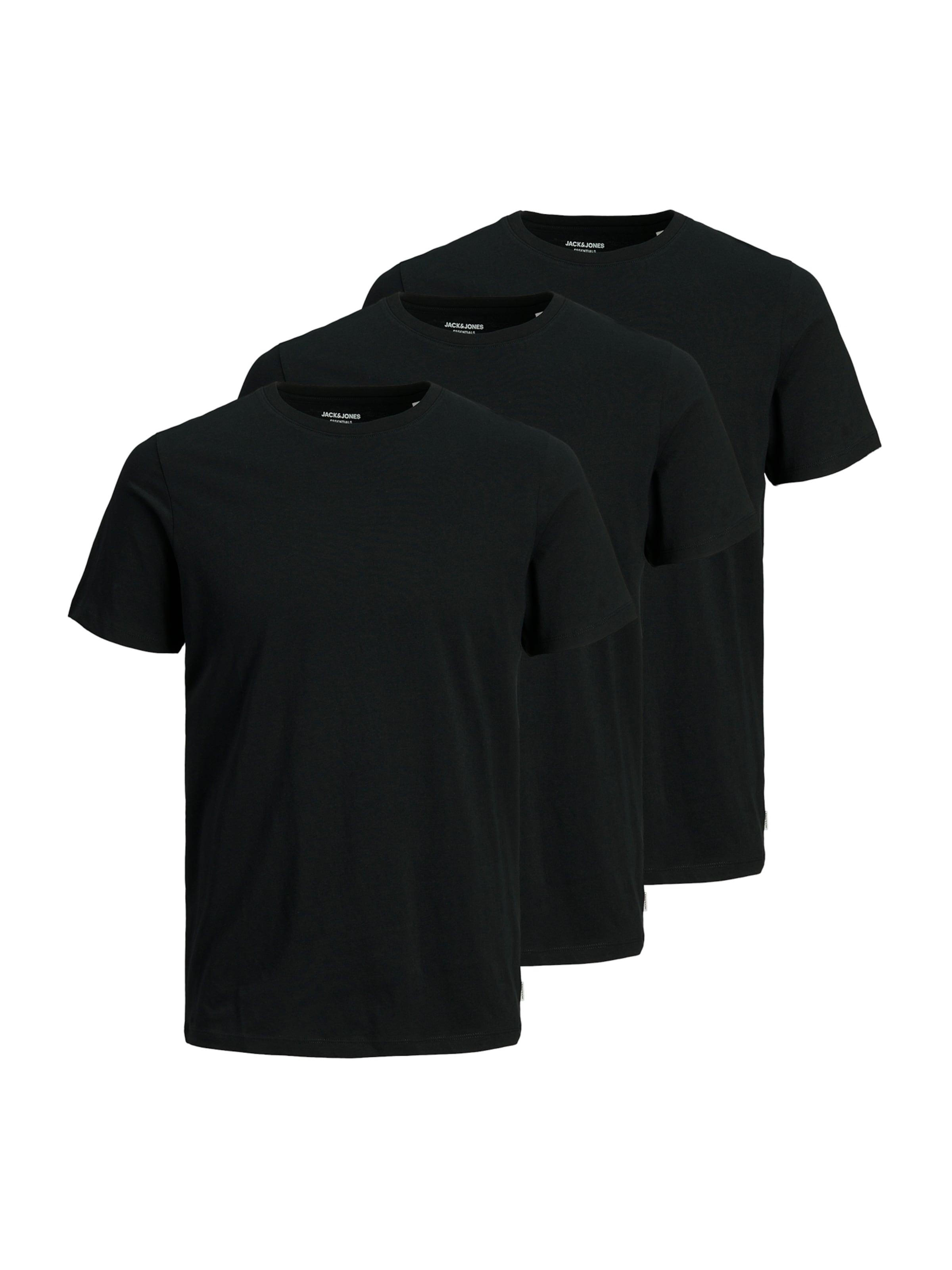 JACK & JONES T-shirt i svart: framsida