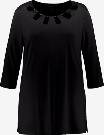 T-shirt Ulla Popken en noir : devant