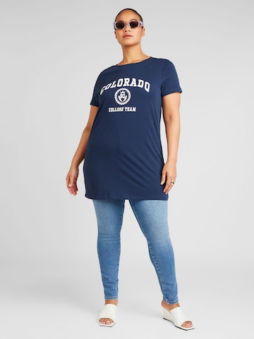 ONLY Carmakoma - Camiseta 'Carinez' en azul