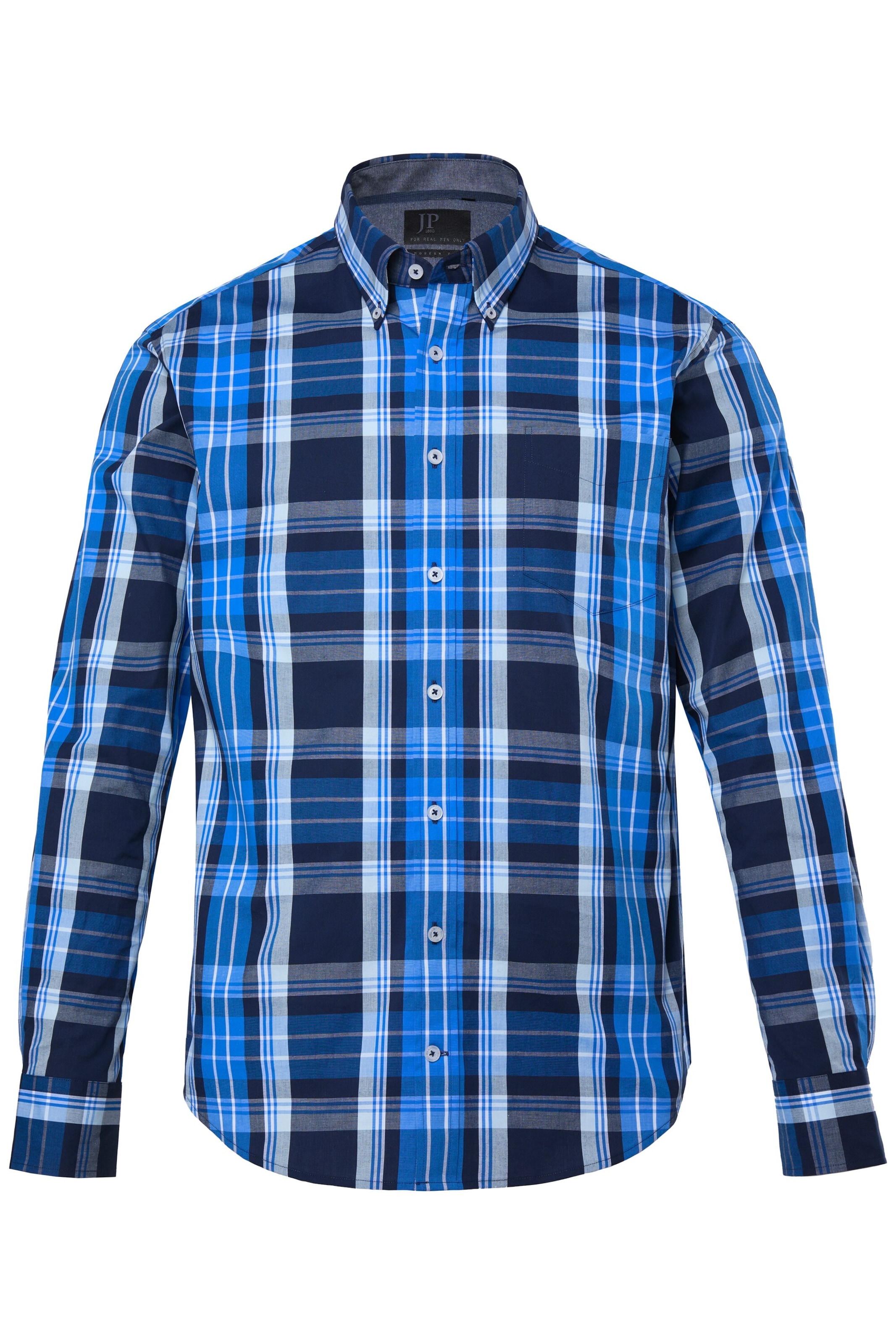 JP1880 Regular fit Button Up Shirt in Blue: front