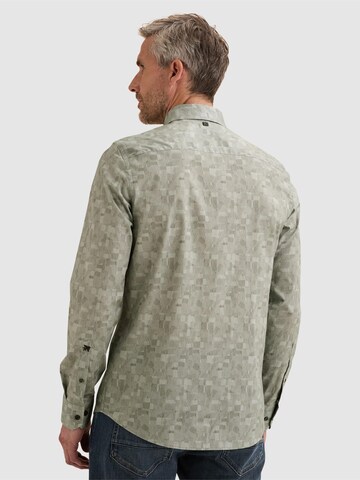 Coupe regular Chemise 'Shirt with allover print and Kent collar' VANGUARD en vert