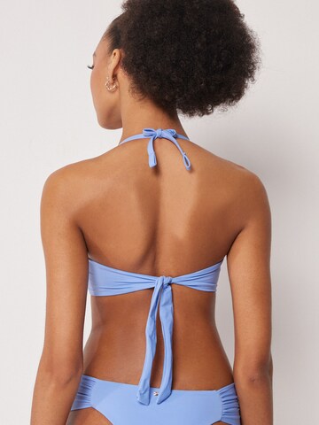 CALZEDONIA Bustier Bikinitop 'Premium Fit' in Blau
