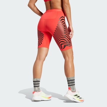 ADIDAS PERFORMANCE Skinny Sportbroek in Rood