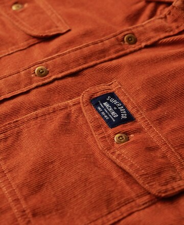 Superdry Regular fit Button Up Shirt 'Trailsman' in Orange