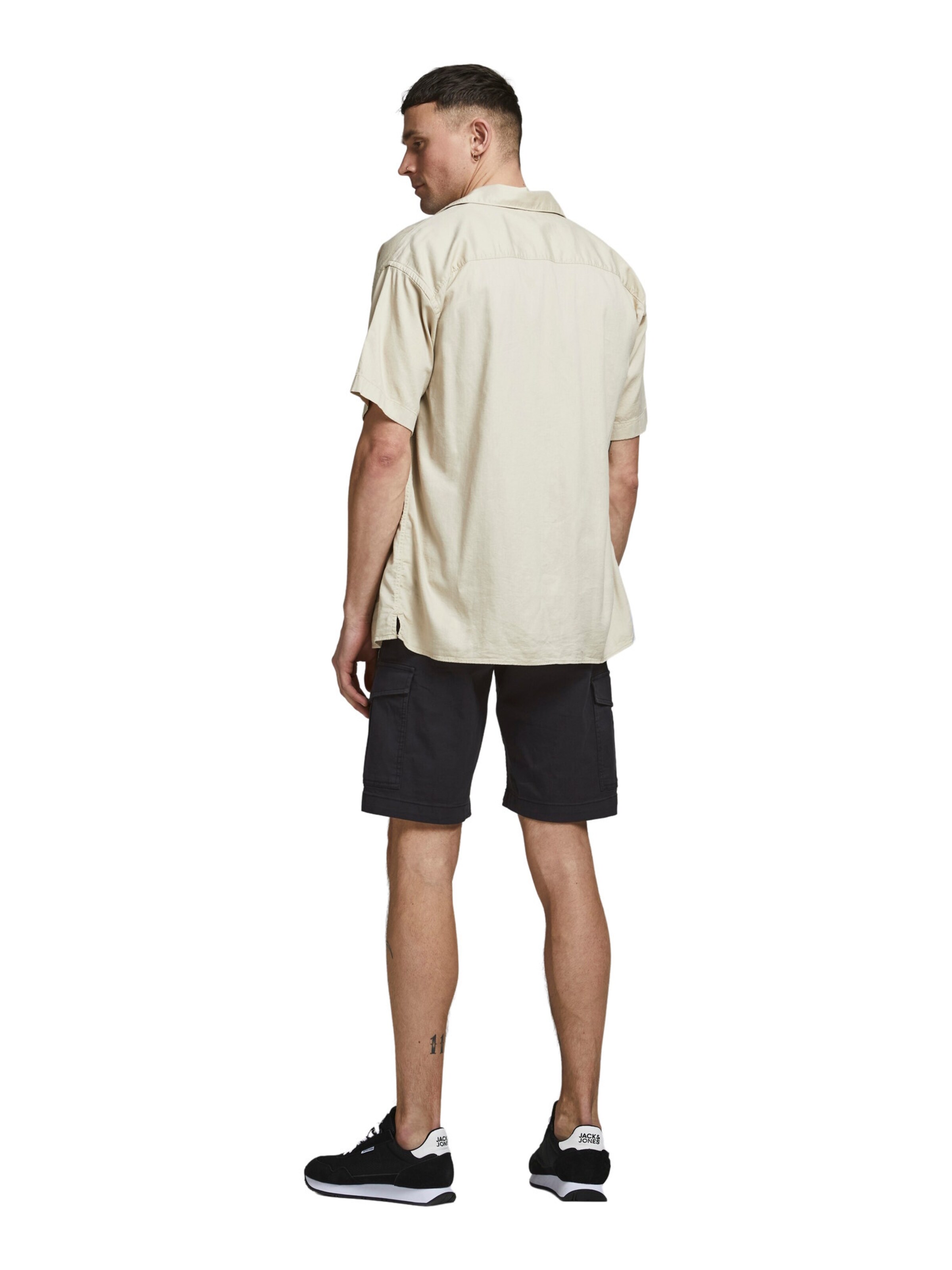 JACK & JONES Обычный Брюки-карго 'JJJoe' в Черный