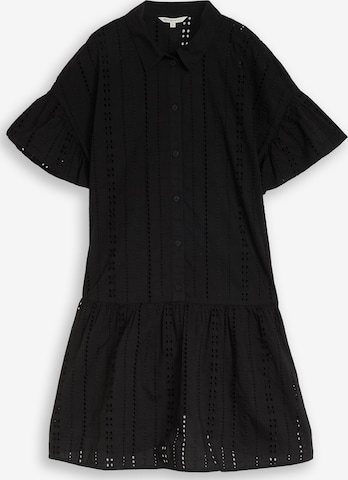 TOM TAILOR DENIM Shirt dress in Black: front
