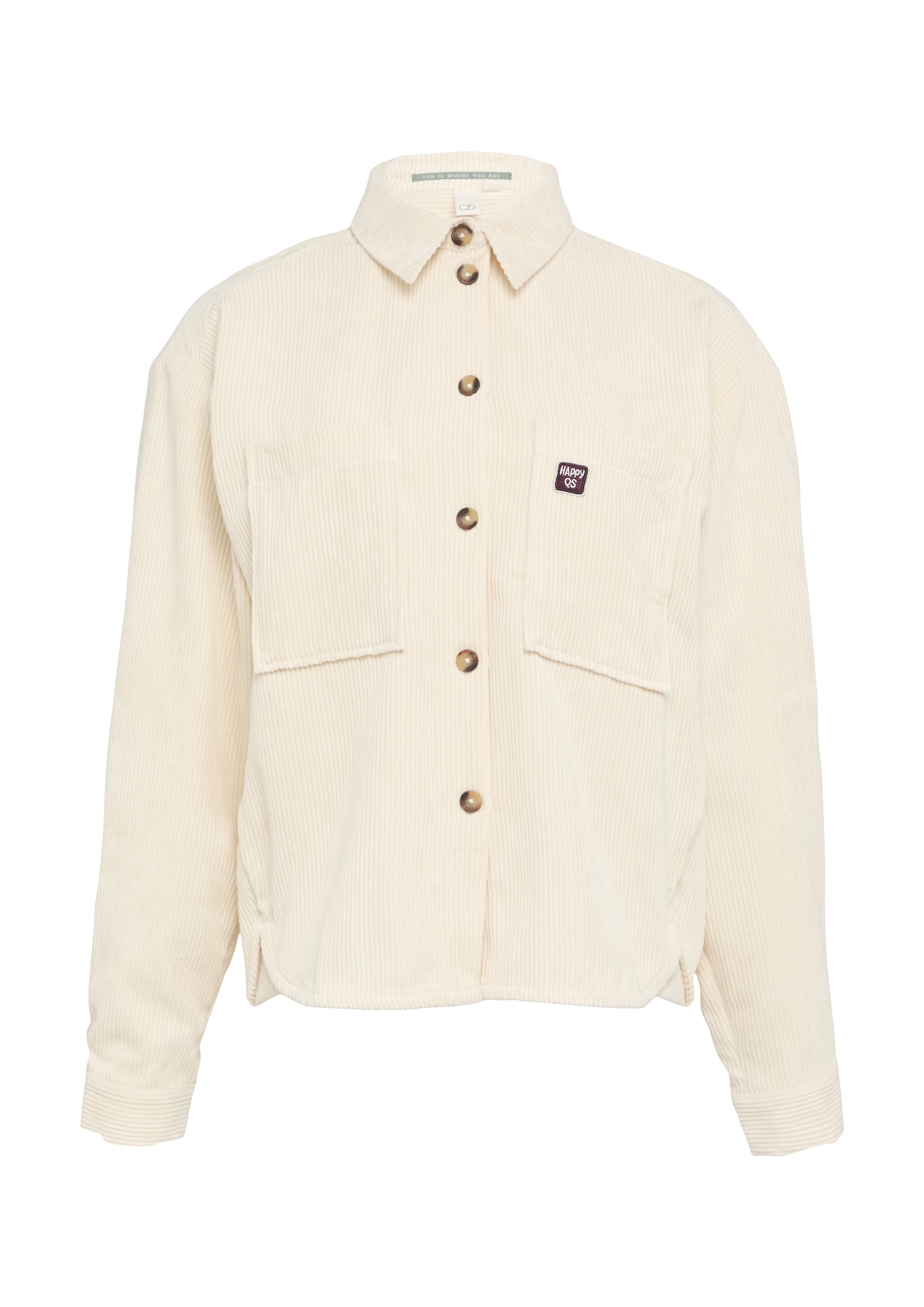 QS Tussenjas in Beige: voorkant