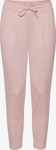 ICHI Pleat-Front Pants 'IHKATE PA' in Pink: front