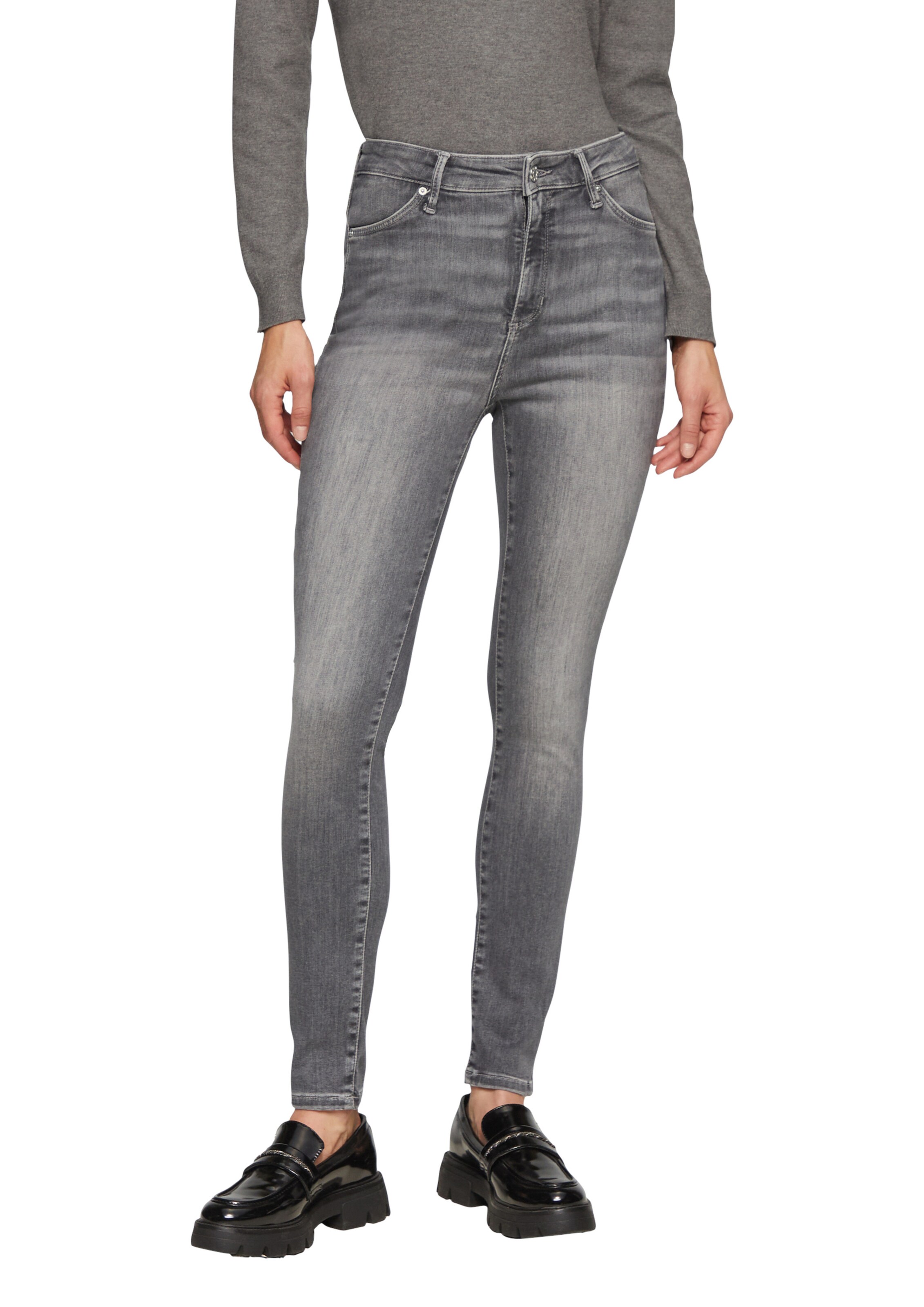 s.Oliver Regular Jeans 'Anny' in Grey: front