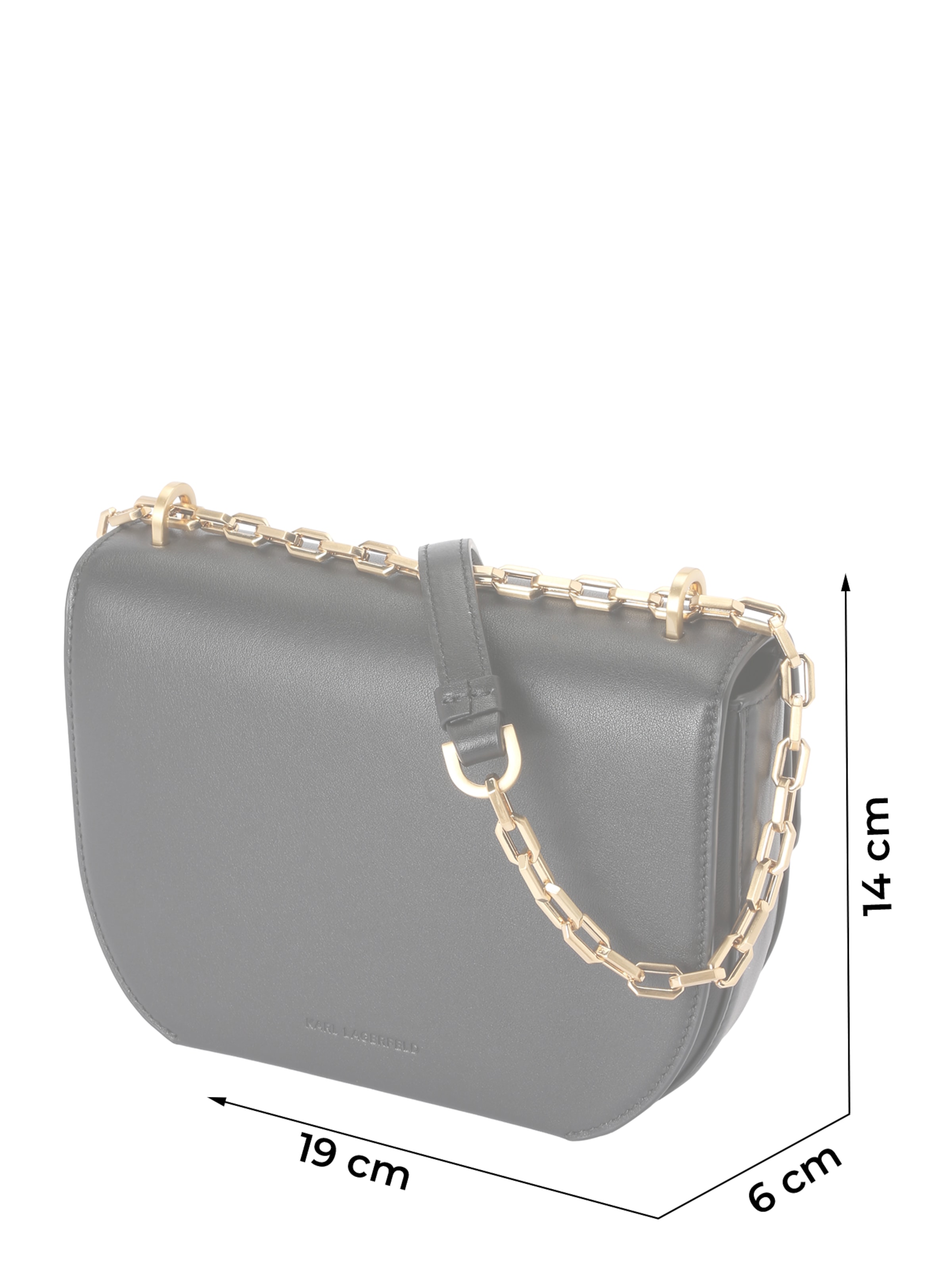 Borsa a tracolla 'Forever' di Karl Lagerfeld in nero