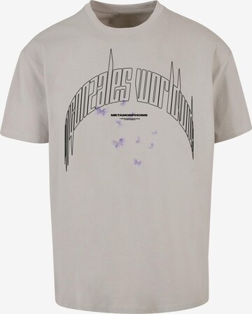 MJ Gonzales T-Shirt 'Metamorphose' in Grau: predná strana