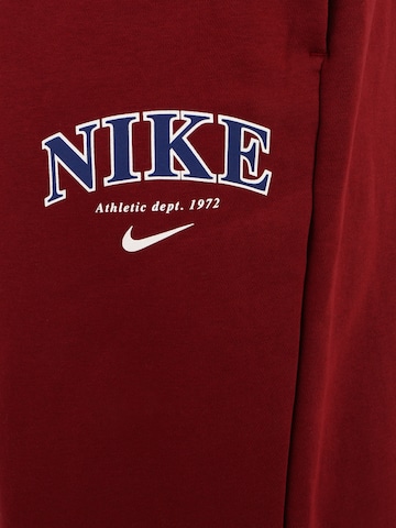 Nike Sportswear Tapered Παντελόνι σε κόκκινο