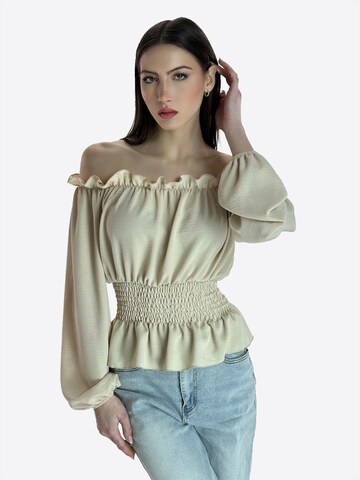 Chemisier Elara en beige