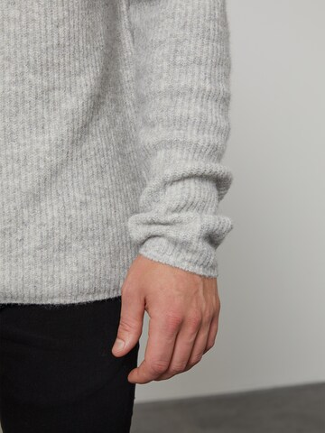 DAN FOX APPAREL Sweater 'Diego' in Grey