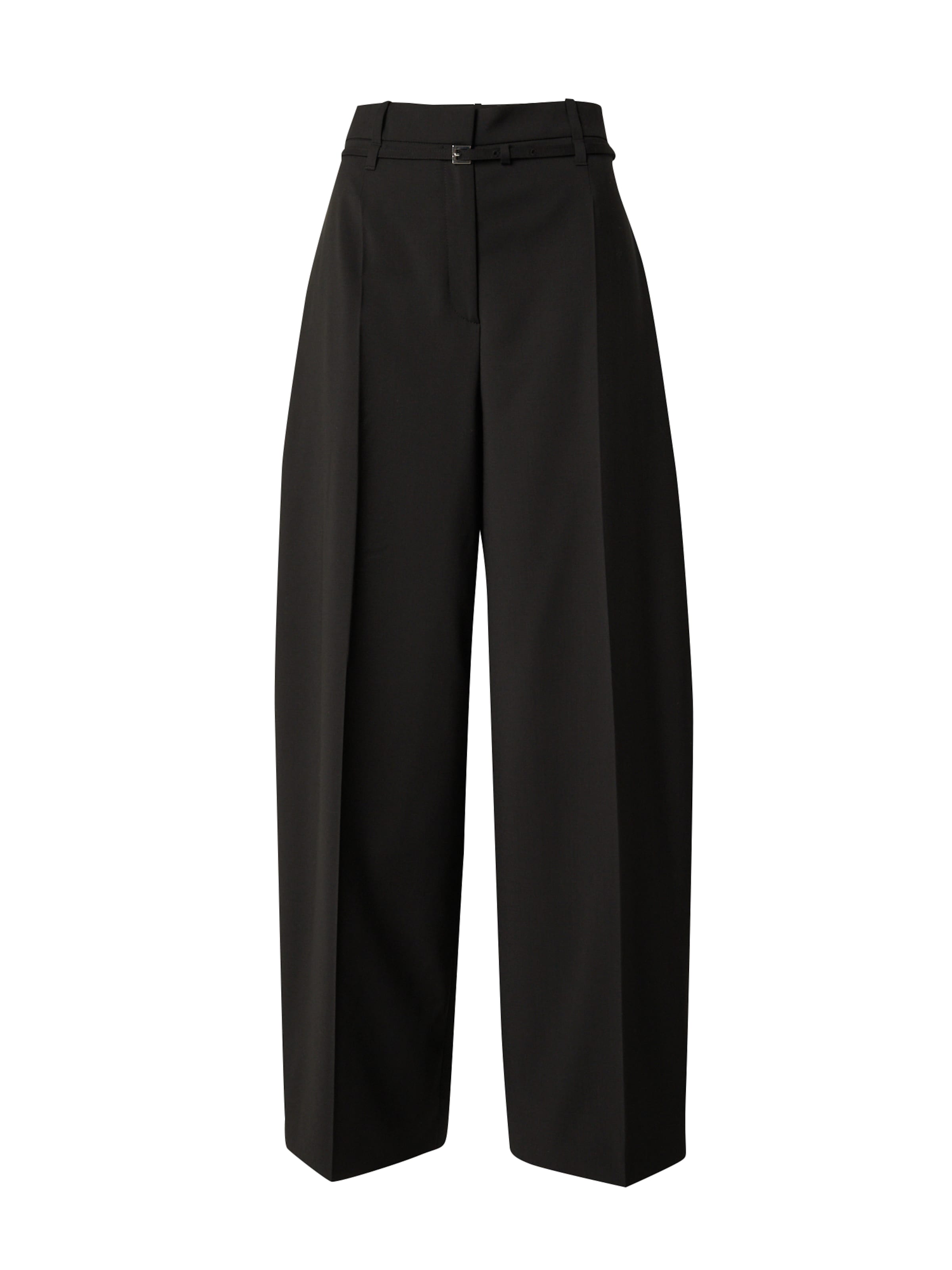 BOSS Laiad sääred Viikidega püksid 'Tilda8', värv must: eest vaates