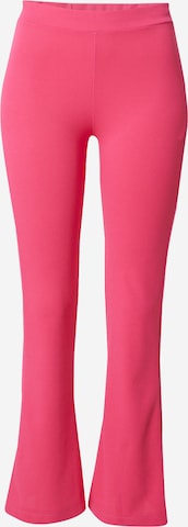 Hailys Flared Leggings in Roze: voorkant