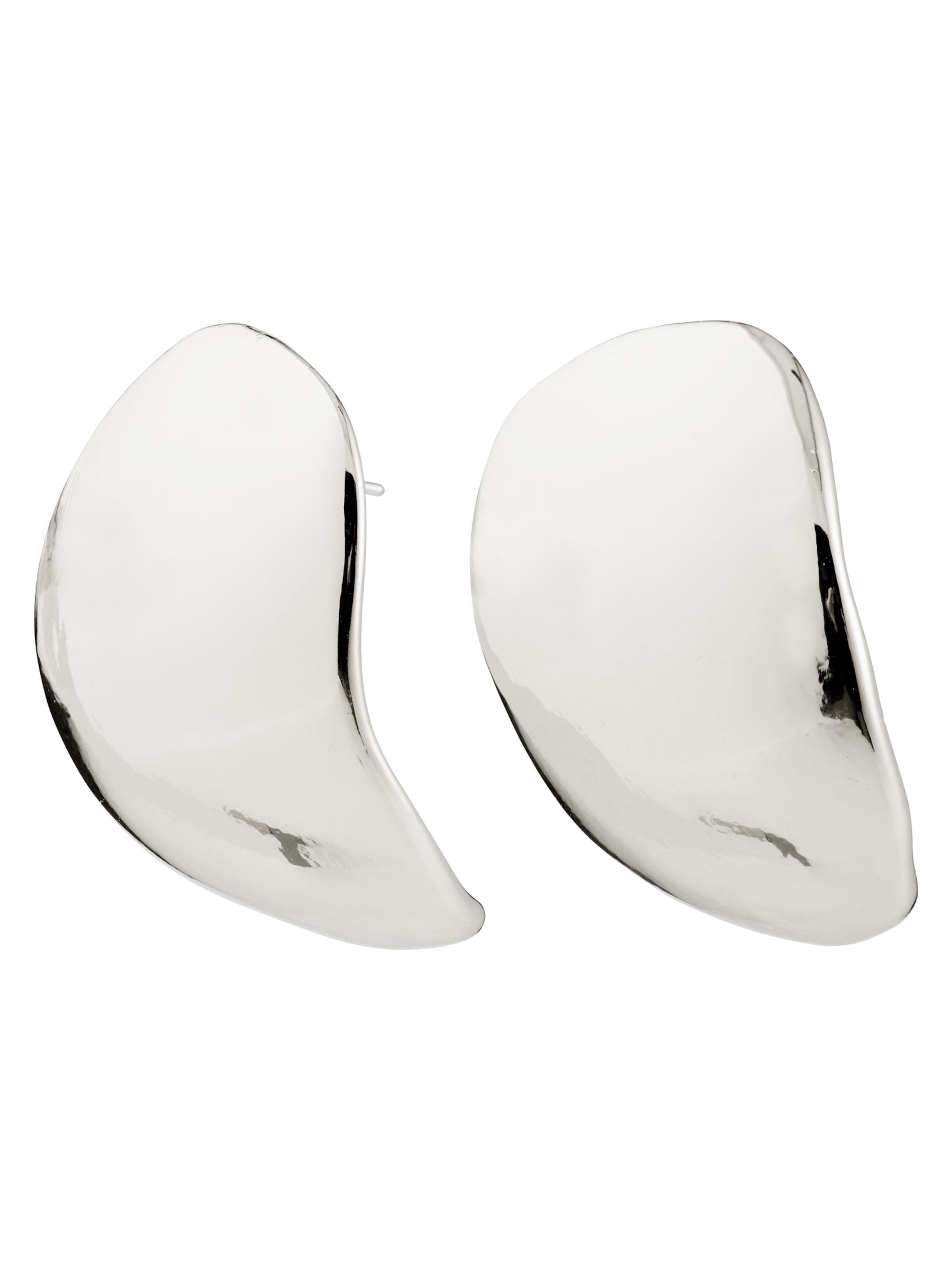 Boucles d'oreilles 'Sparkle' Pilgrim en argent : devant