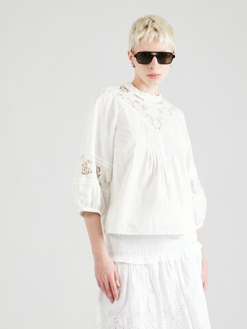 Y.A.S Blouse 'YASMELLE' in Wit: voorkant