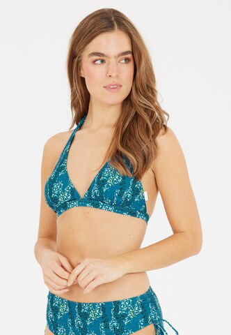 Cruz Triangel Bikinitop 'Pozzuoli' in Blauw: voorkant