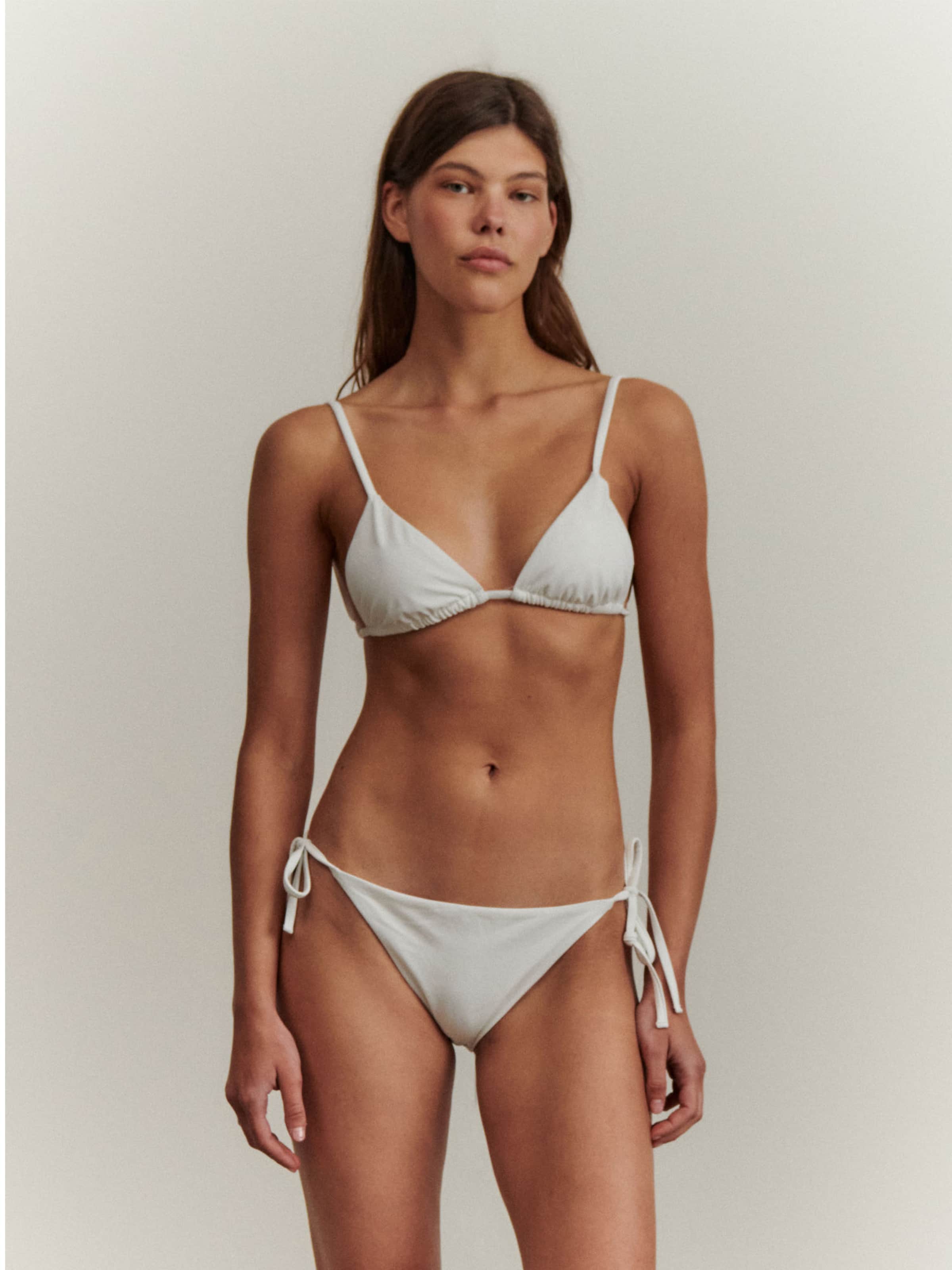 Braga de bikini blanca sale