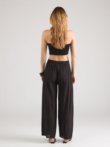 Hailys - Perna larga Calças 'Fa44biola' em preto