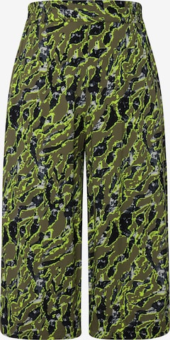 Studio Untold Wide leg Pants in Green: front