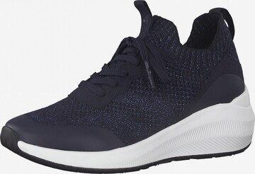 Baskets basses Tamaris Fashletics en bleu : devant