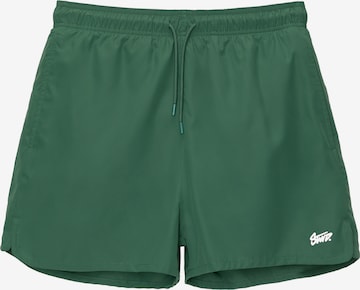 Pantaloncini da bagno di Pull&Bear in verde: frontale