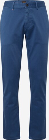 Coupe slim Pantalon chino BOSS en bleu : devant