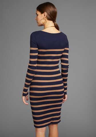 HECHTER PARIS Strickkleid in Blau