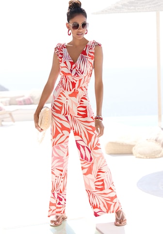 LASCANA Jumpsuit in Rood: voorkant