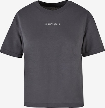 Mister Tee Shirt 'I Don't Give A F' in Black: front