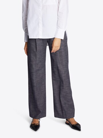 Wide leg Pantaloni con piega frontale di Rich & Royal in blu: frontale