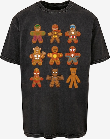ABSOLUTE CULT Shirt 'Marvel Universe' in Zwart: voorkant