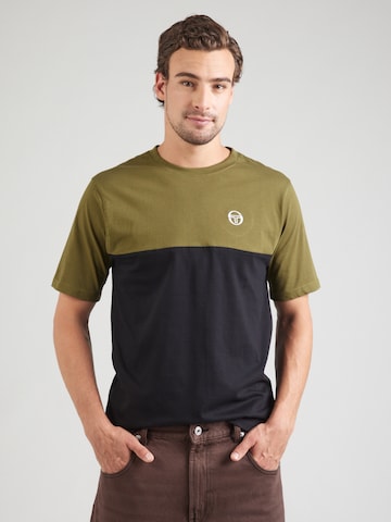 Sergio Tacchini Μπλουζάκι 'SANTOS' σε πράσινο: μπροστά