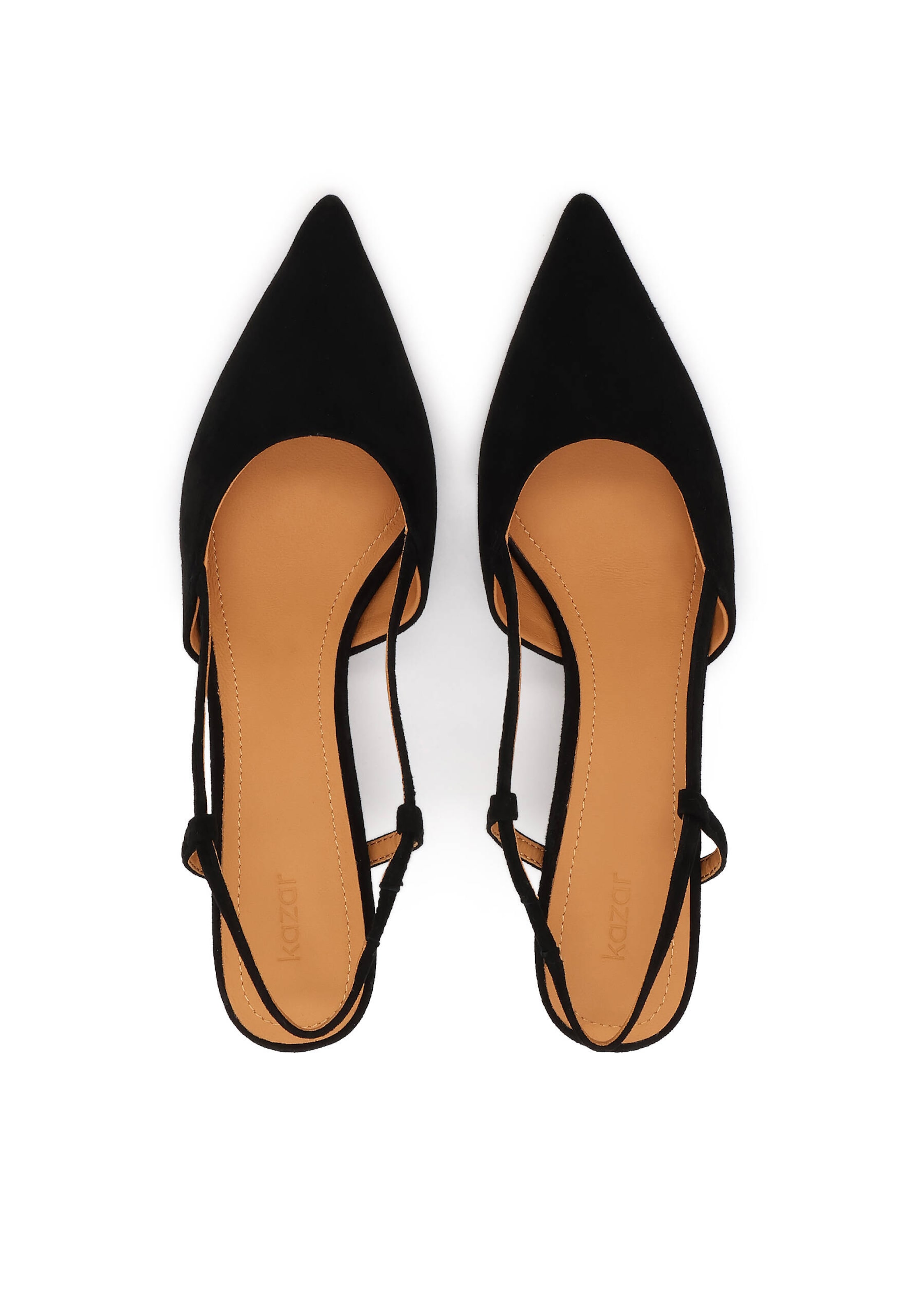 Décolleté sling di Kazar in nero