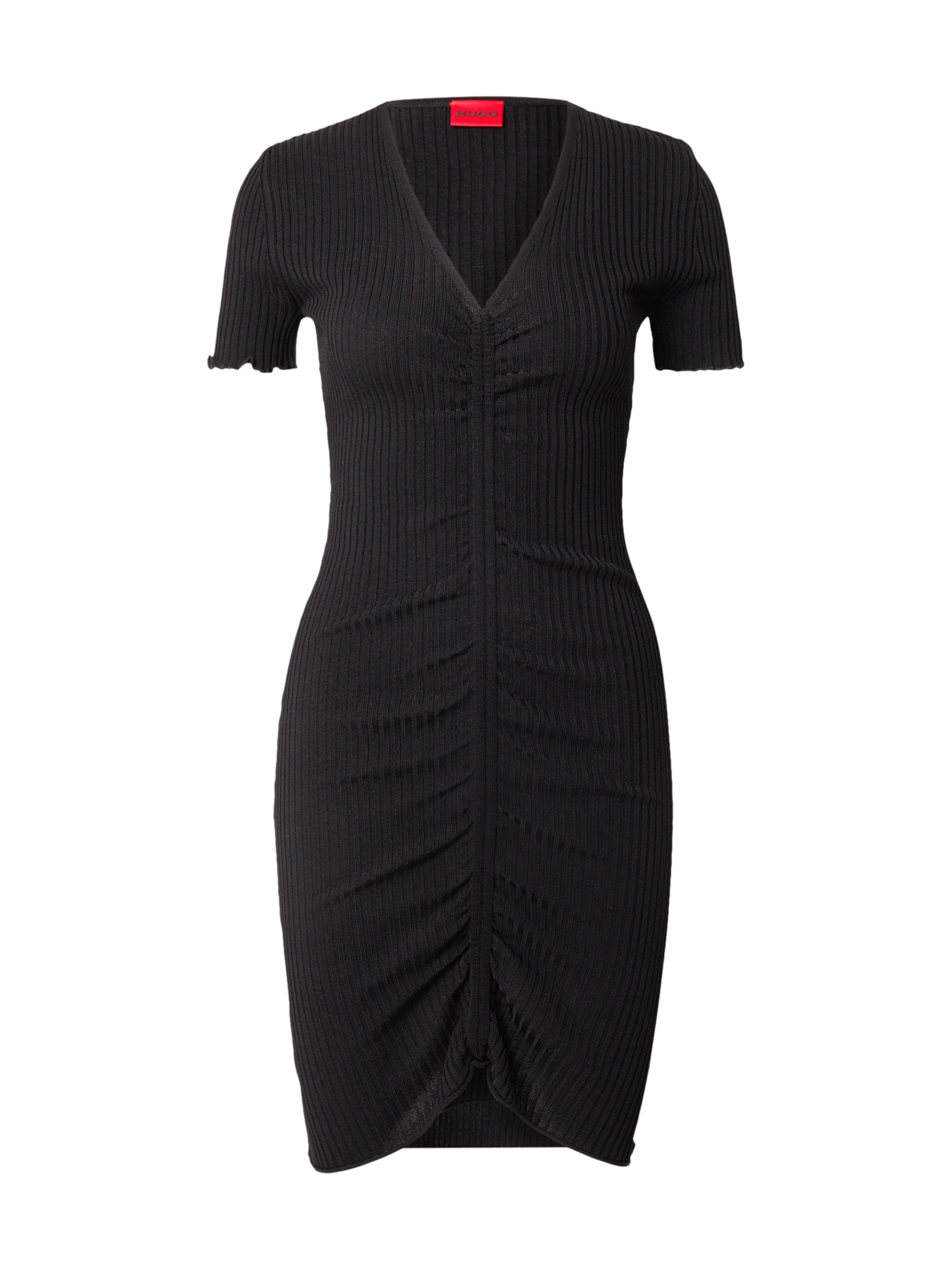 HUGOPletena haljina &#x27;Slisery&#x27; - crna boja: prednji dio