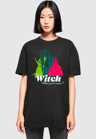 ABSOLUTE CULT Shirt 'The Wizard of Oz - WItch' in Zwart: voorkant